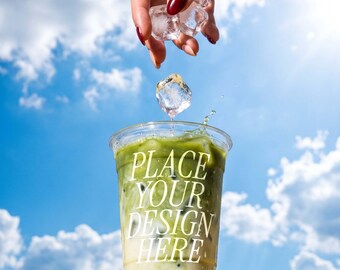 Plastikbecher Mockup PSD
