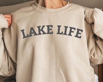Lake Life Sweatshirt, Lake Hoodie, On The Lake Hoodie, Travel Lover Outfit, Gift For Adventurer, Vacation & Camper Clothing, Camper Apparel