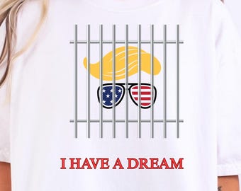Anti Trump Shirt, I Have A Dream Police Arrest Trump T-Shirt, Trump Was Arrested Sweatshirt, Anti MAGA Gift, Racist FDT Crewneck