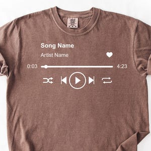 Custom Song/Artist Name T-Shirt: Personalized Music Shirt