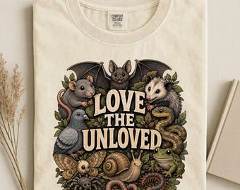 Love The Unloved Shirt, Cute Weird Animal Tee, Biology Teacher Comfort Colors Top, Bug Lover Gift, Science Nerd Tshirt