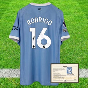 Signiertes Trikot von Rodrigo Manchester City 25/26 (Beschreibung lesen)