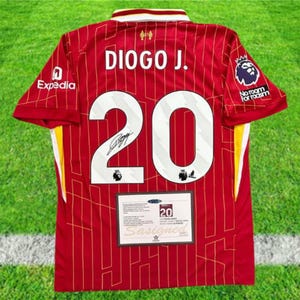 Diogo Jota Liverpool 24/25 Signed Shirt (Read Description)
