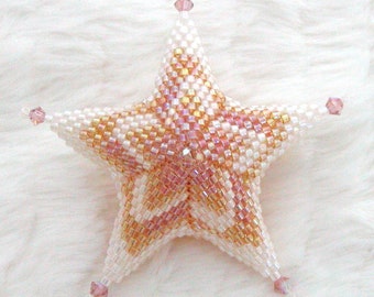 Star Flame Stitch Ornament Tutorial
