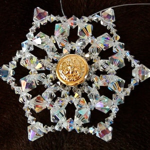 Crystal Snowflake Ornament Tutorial (JDC031)