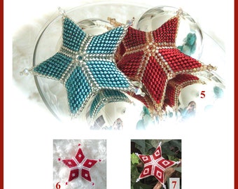 Star Ornament Tutorial with 3 Diamond Patterns