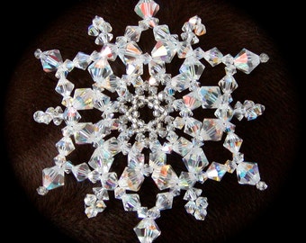 Crystal Snowflake with Spacers Ornament Tutorial