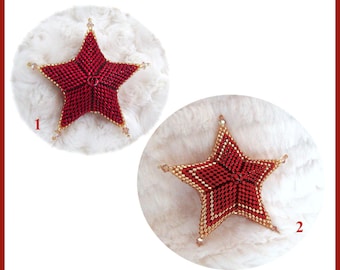 Star Ornament Tutorial with 2 Patterns, Bordered Solid Star & Wide Border with Inner Star