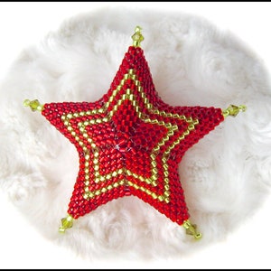Star Ornament Tutorial with 3 Patterns, Bordered Solid Star & 2 Variations of Border and Inner Stars