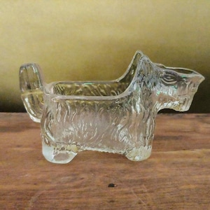 Glass Scottie Creamer - Scotty Dog Candy Dish - LE Smith Glassware - Retro Dog Home Decor - Gift for Dog Lover