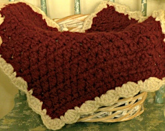 Crocheted Small Dog Blanket - Handmade Cat Blanket - Pet Blanket