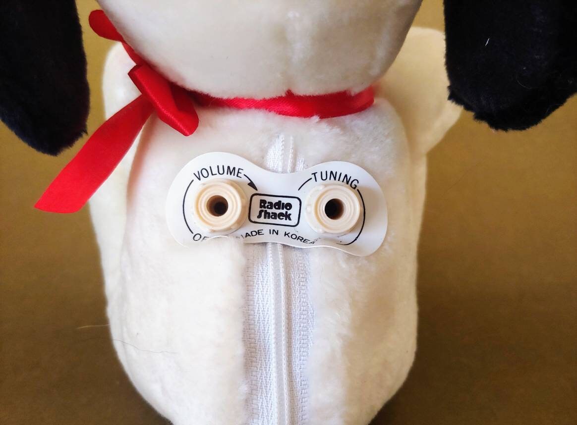 Vintage 1968 Snoopy Dog Plush Radio From Radioshack Etsy Australia