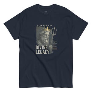Mythology Graphic Tee with Poseidon "Divine Legacy" Design Unisex T-Shirt