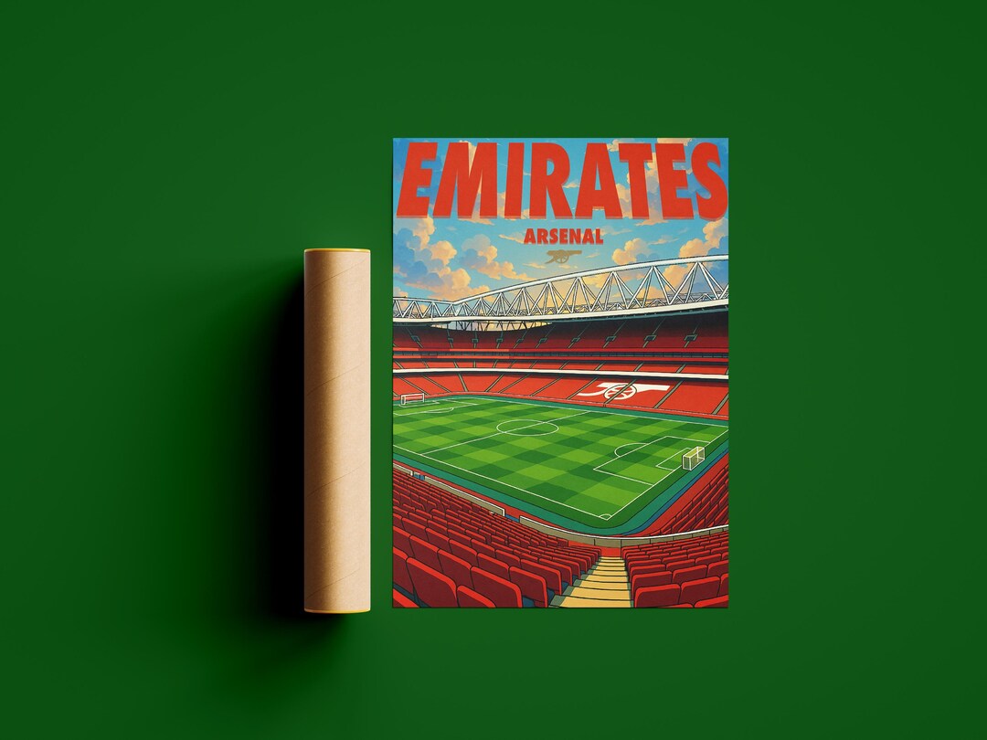 Arsenal Emirates Stadium Poster Print - Stadium Wall Art - AFC Football ...