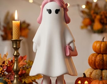 Fashion Ghost STL | Halloween Stylish Ghost Figurine | Glam Decor | 3D Print File