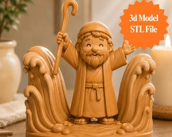 Moses STL File – Parting the Red Sea