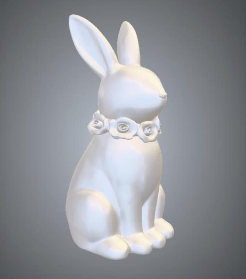 Easter Bunny STL File | 3D Printable Model | Easter Decor | Digital ...
