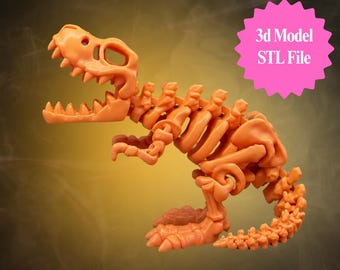 Skeleton T-Rex STL Figurine