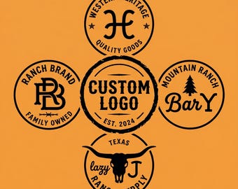 FIRST 10 ORDERS ONLY! Special Price - Custom Cattle Brand Design | Ranch Logo Design | Western Monogram | Branding Iron Design | 24H Drafts