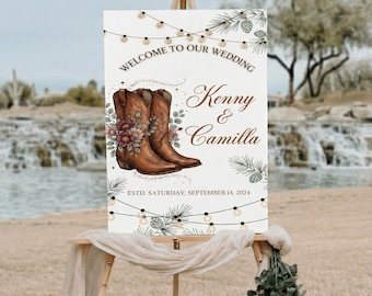 Personalized Custom Wedding Welcome Sign, Any Size Digital Download, PDF PNG JPG Printable Wedding Sign
