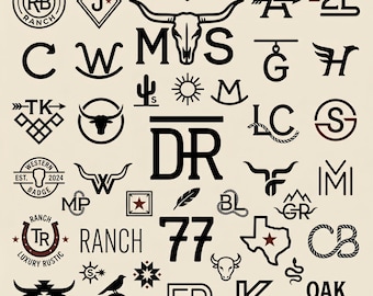Custom Ranch Brand Design | Fast 24hr Delivery |Cattle Logo |Branding Iron Art |Western Logo |Farm Sign Design |Personalized Livestock Brand