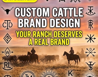 Ranch Brand Logo Design Service — 3 Custom Concepts | All File Types SVG PNG PDF | Rancher Gift