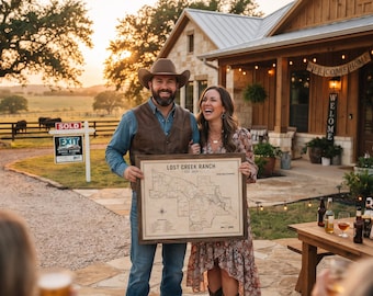 New Ranch Gift | Custom Ranch Map | First Ranch Housewarming | Personalized Ranch Land Art | Farm Property Gift | New Home Ranch Poster