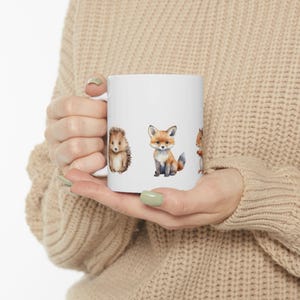Woodland Animal Ceramic Mug, (11oz, 15oz)