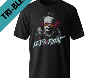 Let’s Float – Pennywise Rave Horror Tee | Neon Clown Festival Shirt | EDM Party Graphic T-Shirt