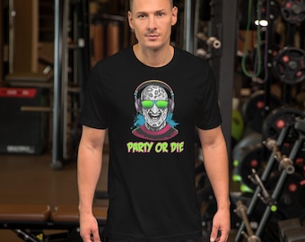 Freddy Krueger Party Rave Shirt Halloween Party or Die Nightmare on Elm Street festival horror glow party Unisex T shirt