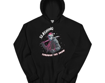 Jason Voorhees Christmas Hoodie – Festive Fright Holiday Sweater