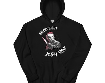 Michael Myers Christmas Hoodie – Silent Night Slasher Holiday Sweater