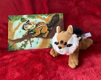 Weirdcore Upcycled Chipmunk Plush