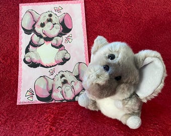 Weirdcore Upcycled Cute Elephant Plush