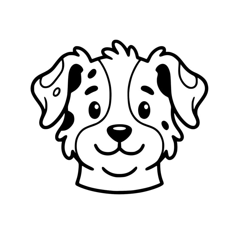 Silhueta de Cabeça de Cachorro em SVG, Designs para Sublimação ...