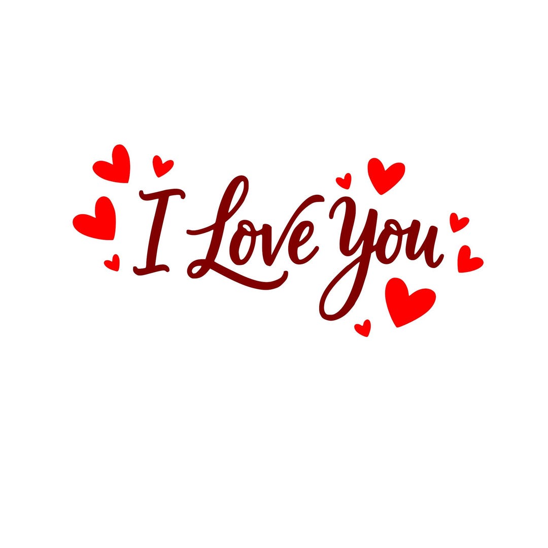 I Love You Svg Png, Love T-shirt Designs, Valentine Design With Hearts ...