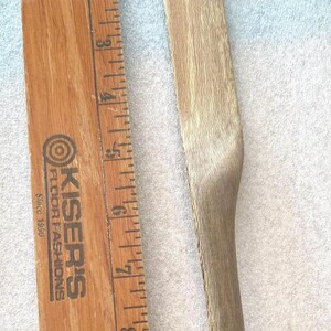 Long Blade, Short Handle Pecan Wood Spatula "Weird Spoon" collection by Sniffwhiskers