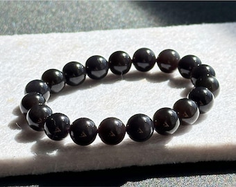 10mm, Certified Natural Imperial Purple Nephrite Jade Bracelet, Natural Rare Deep Purple Nephrite Jade Bracelet, 天然帝王紫软玉手串