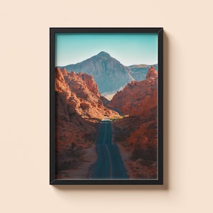Valley of Fire Photography Print: Nevada Desert Red Rocks Wall Art