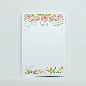 Peonies in Bloom notepad, 4x6, 50 sheets image 2