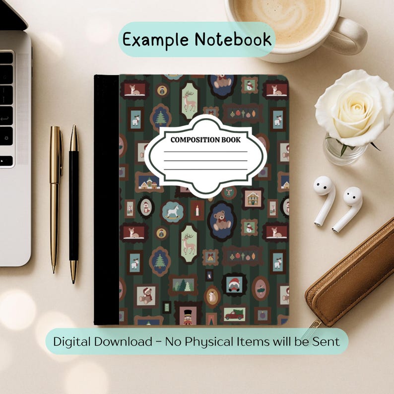 Printable Composition Notebook Cover || Back to School || Custom ...