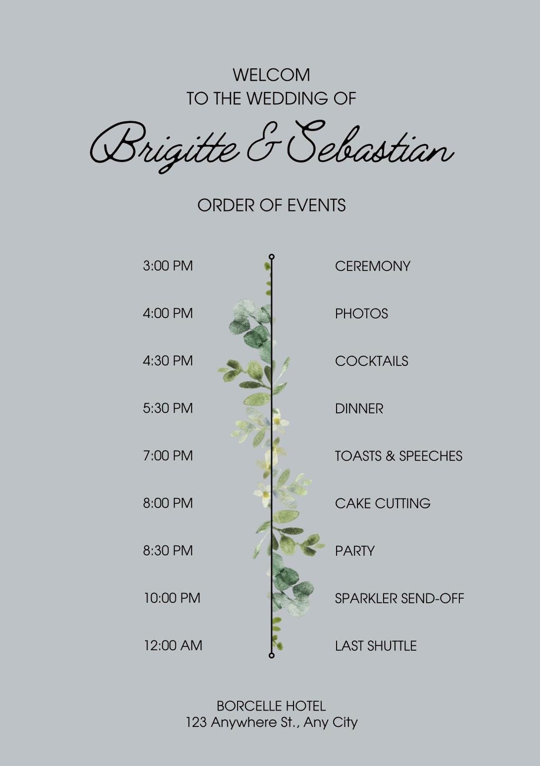 Guest Order Wedding Planner Bundle | Printable PDF - Budget Tracker, Guest List ...