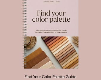 Guía de paleta de colores / Estilo de vestuario (Descarga digital)