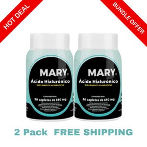Hyaluronic acid 30 caplets 850mg (2 pack)