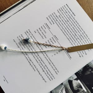 Beaded Bookmark with Initial Charm