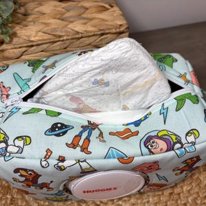 Toy Story Diaper & Wipe Pouch | Stroller Bag | Functional Baby Gift | On-the-Go Mom image 2