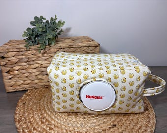 Yellow Ducks Diaper & Wipe Pouch | Stroller Bag | Functional Baby Gift | On-the-Go Mom