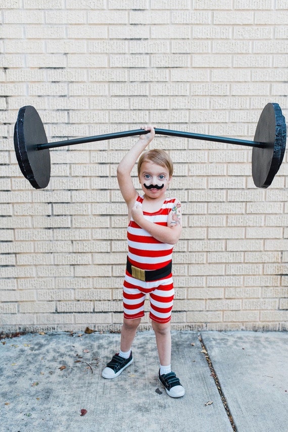 Strongman High Neck Costume For Little Children With Belt Etsy
