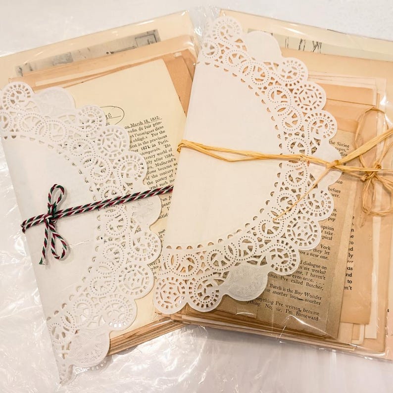 Vintage Book Page Bundles | Antique Paper Ephemera | Junk Journal Pages ...