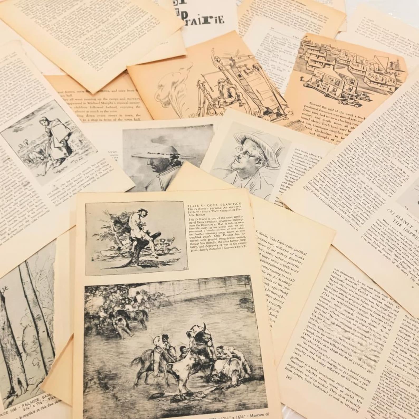 Vintage Book Page Bundles | Antique Paper Ephemera | Junk Journal Pages ...